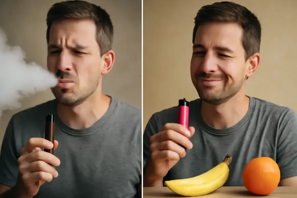 Che sapore lascia il liquido tabaccoso rispetto al fruttato? Le differenze percepite dopo giorni di utilizzo